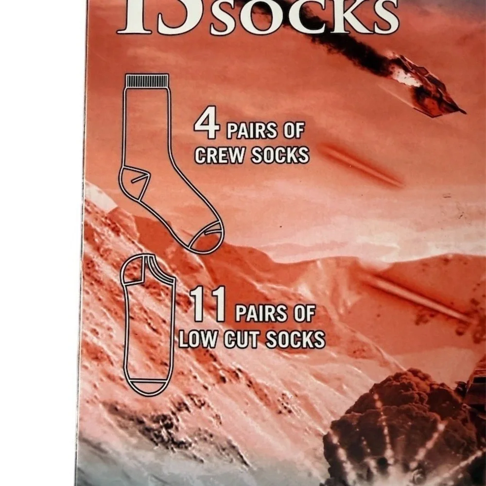 Star Wars 15 Day of Socks Advent Calendar Gift Set 15-Pack 4 crew 11 low cut NIB